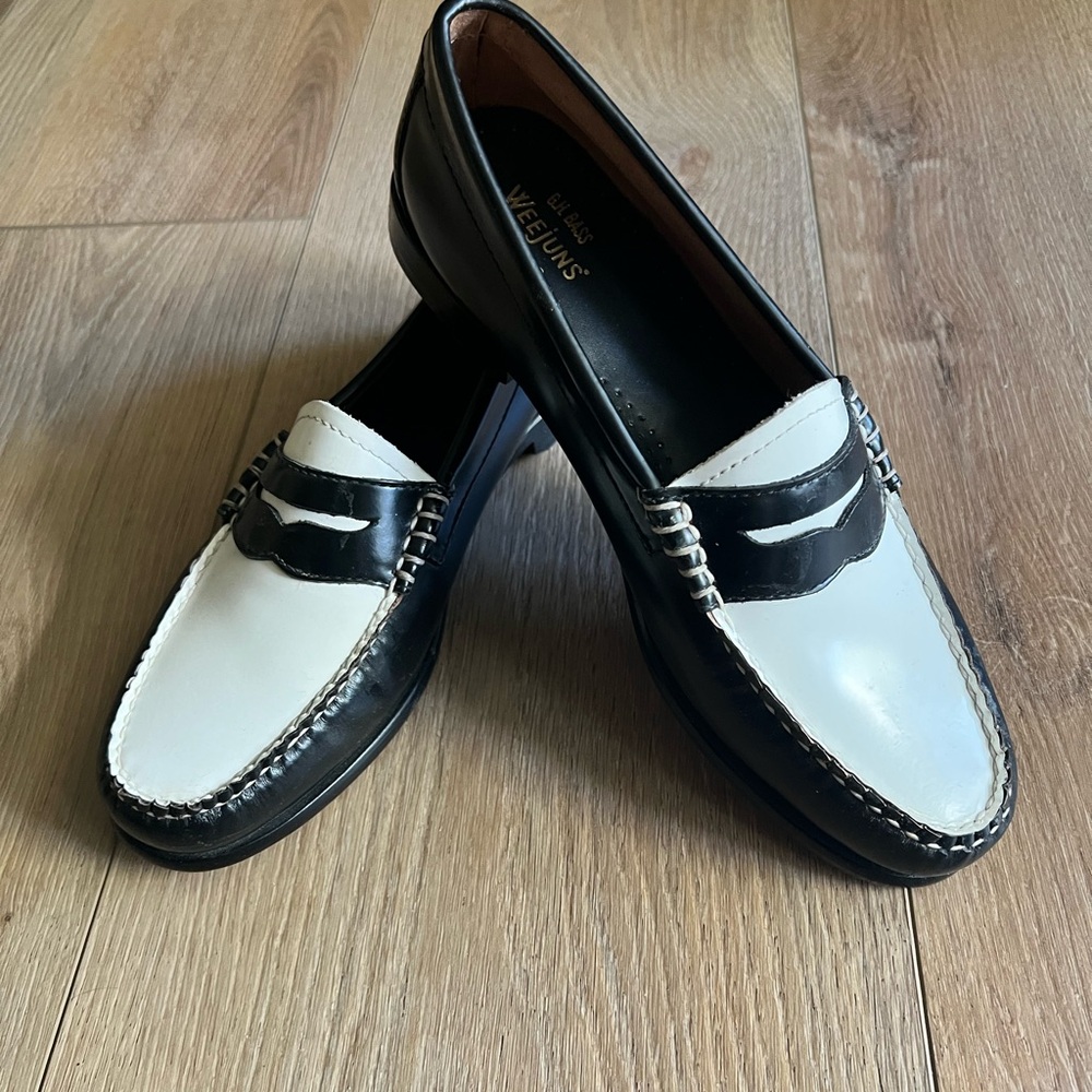 G.H. Bass & Co. Black and White Women’s Loafers